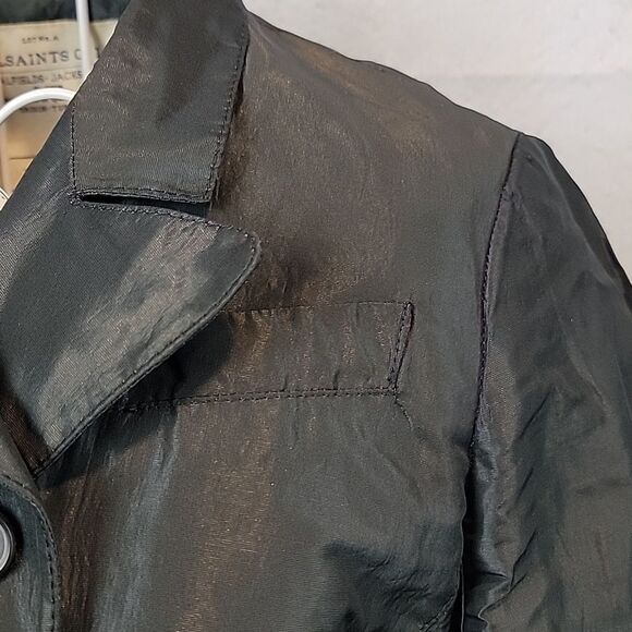 Allsaints Etoile jacket - faded ebony black Women's Size 4 - Picture 4 of 11